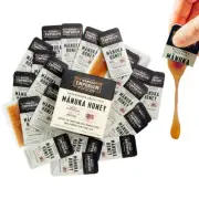 Raw Manuka Honey Packets MGO 263+ | 24 x 0.18oz Single-Serve Snaps | Certifie...