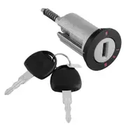 Ignition Lock Barrel 2 Keys For Vauxhall Astra Corsa Zafira Meriva Tigra Combo 913652X Black & silver