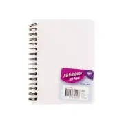 A6 Clear Cover Ruled Notebook Note Book Stationery Memo Office School 200 Pages