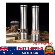 AU Adjustable Salt And Pepper Grinder Set Electric Salt And Pepper Mill 2PCS