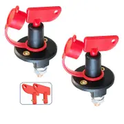 OZNALA 2 x 12V 24V Disconnect Battery Isolator Cut Off Kill Switch Key Car Marine Boat