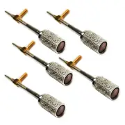 5x 4/4 Cello Silver Button Screw Eyelet Top Quality Screw Bow Making Repair