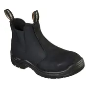 Mens Skechers Skx Work Chelsea Boot Black Steel Cap Safety Work Shoe