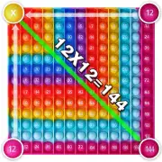 12 X 12 Multipication Games, Kingmall Right-Angled Rainbow Square Math Toys 1...