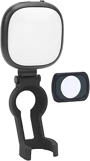 LED Video Light for 3, Auxiliary Fill Vlog Selfie Light, with 1/4 Inch Black Mist Filter, 180mAh Rechargeable