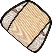TIDTALEO Car Lumbar Support Back Ergonomic Breathable Bamboo Sheets Beige