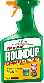 Roundup Regulary 24H Weed Killer Spray 1L - Ready Mixed Weedkiller - Rainproof After 30mins - Results in 24H - Child Resistant Packaging
