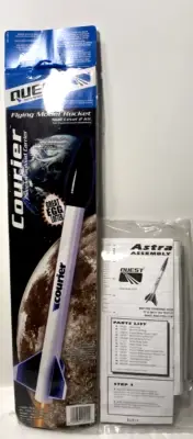 QUEST Courier and Astra Flying Model Rocket Kits like Estes - NEW