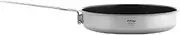 ATiAP Titanium Frying Pan Titanium Pan Non Stick Titanium Camping Cookware with Folding Handle Lightweight Cookware (1600ml)
