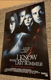 jennifer love hewitt Signed I Know What You Did Last Summer Poster
