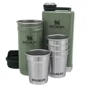 Stanley Adventure Shot Glass + Flask Gift Set, Hammertone Green
