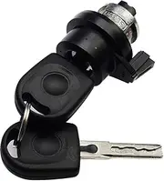Lock Cylinder for VW T5 Transporter Caravelle 2003-UP, Ignition Lock Cylinder with Keys 107905855C/6L0905855D/8E0905855A