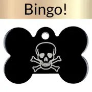 Custom Engraved Dog Tags Personalized Dog Collar Pet Tags Bone ID Tags PIRATE