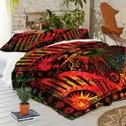 Bedding Set King Size Quilt Duvet Cover Red Mandala Hippie Gypsy Indien Cover