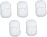 5 Boxes of Compact Soap Sheets Travel Hand Washing Paper Soap for Face Hands for On-The-go