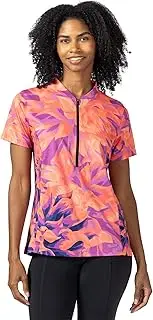 [TERRY] Cycling Jersey Womens Actif Short Sleeve Bike Top, UPF 50+ Summer Top for Women, Reg. & Plus Sizes