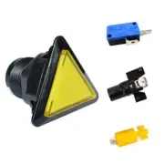 Triangle Arcade Push Buttons Illumilated 12V LED Light Built-in Microswitch