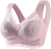 POCHY Back Support Bra | Top Bra Comfortable Soft Correcting Lace | Tank Top Support Bra Anti-Sagging for Fitness Jogging Workouts Yoga