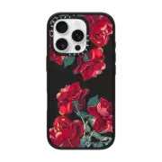 iPhone 16 Pro Impact Case Red Roses (Transparent)