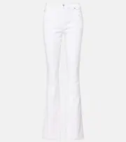 [Blumarine] Blumarine Chain-detail high-rise bootcut jeans AU 14 white