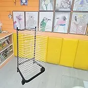 20-Tier Art Drying Rack, Removable Rack, Space Saving Rack, Stacking Rack for Paintings and More Great for Schools and Art Clubs