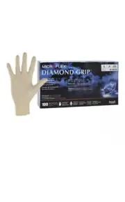 *1 Box* MicroFlex Diamond Grip Powder-Free Latex Exam X-Small MF-300-XS