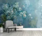 3D Floral Abstract Painting Self-adhesive Removeable Wallpaper Wall Mural