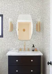Sydney Mini 22 in. W x 28 in. H Oval Polished Frameless Bathroom Vanity Mirror