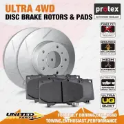 Front 4WD Disc Brake Rotors + Pads for Ford Courier PG PH 4.0L Ranger PJ PK 3.0L (for: Ford)