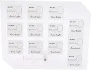 IWOWHERO Nail Display Board Durable Nail Art Showing Holder with Numbers Lightweight Manicure Display for Salon Use Color Options for Easy Selection