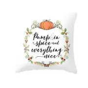 2PCS Thanksgiving Day Pumpkin Printed Throw Pillow Cover Pillowcases Decorative Sofa Cushion Cover 45*45cm