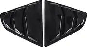 3 Color 1Pair Car Side Rear Window Louver Shutter Cover Trim Compatible for Toyota Camry SE XSE L LE XLE 2018 2019 2020 Air Outlet Shutter(Glossy Black)