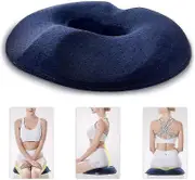 Donut Tailbone Pillow Hemorrhoid Pillow - Pain Relief Hemmoroid Treatment, Bed