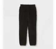 Art Class Girls' Fuzzy Knit Jogger Pants Black S (6-6x)