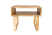 SK Designer Living | Olle Square Wood Bedside / Side Table | Natural | 50cm
