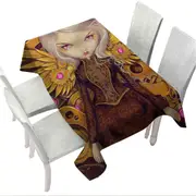 Mechanical Angel Steampunk Beautiful Clockwork Girl Tablecloth