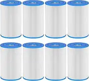 Cold Plunge Filter 20 Micron 5" x 2.5" Water Filter Replacement Cartridge Compatible with Any Cold Plunge System Ice Pod Filter Ice Bath Filter (8-Pack)