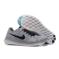 在飛比找Yahoo!奇摩拍賣優惠-老夫子 Nike Free RN Flyknit 淺灰 白底