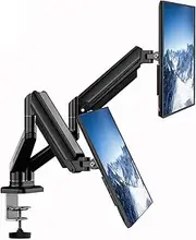 AVAKOT Dual Monitor Stand, Adjustable Gas Spring Monitor Desk Arm, Heavy Duty Monitor Mount, Load Capacity 2-10 KG VESA Monitor Stand, Suitable for 13 to 32 inch Computer Monitor Mount for Home Office