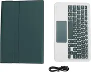 [NutriEss] Keyboard Case xiao mi Pad 6 Pro 11 Inch 2023 PU Stand Cover Magnetic Removable Wire Less Bluetooth Keyboard Black for xiao mi Pad 6 Pro (Dark Green)