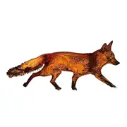 Rustic Metal Fox Garden Decoration with Stakes- Animals Yard Gift for Her-Birthday Gift- Art Sculp As Shown