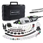 PHALANX 180W Rotary Tool Kit, 1.5-Amp 6 Variable Speed with Flex Shaft, 8000-