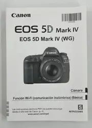 Canon EOS 5D Mark IV Instruction Spanish Owner’s Manual EOS 5D Mark IV Book NEW
