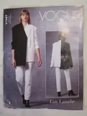Vogue 1687 Guy Laroche Lined Oversized Jacket Fitted Pants Pattern 6-14 Uncut FF