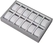 Abbraccia Watch Tray Showcase with Pillow Stackable Jewelry Watch for Home Decoration, 12Slot