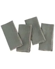 Amity Home Set of 4 Bryce Linen Dinner Napkins