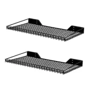 Garage Wall Shelf 2 Pack 23.6"x11.8" Wall Mount Heavy Duty Metal 2pack Black