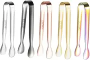 Zerodeko Mini Ice Clip Sugar Clip Set 304 Stainless Steel for Cocktails Whiskey Tea Easy to Use