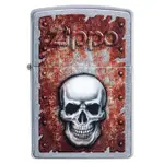 全新【ZIPPO】美系~RUSTED SKULL-鏽蝕骷髏圖案打火機NO.29870