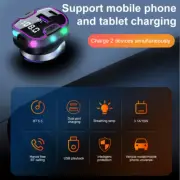 Car Bluetooth FM Transmitter Radio MP3 Wireless Adapter Hands-Free 2 USB Charger